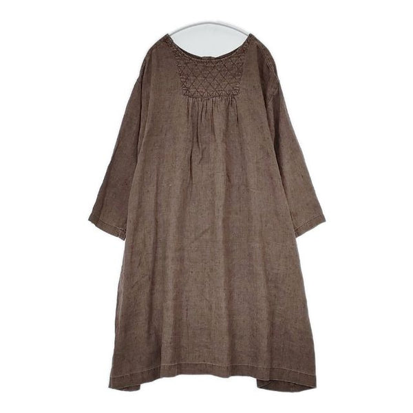 nest Robe リネン 01114-1175 ワンピース ブラウン レディース ネストローブ【中古】5-0804M∞