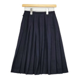 DO!FAMILY ウール ラップ プリーツ スカート ネイビー レディース ドゥファミリー【中古】5-1030T∞