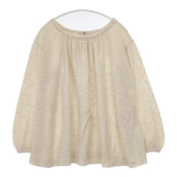 45R/45rpm ウール天竺ブラウス 定価25000円 ブラウス シャツ ベージュ レディース フォーティーファイブアールピーエム【中古】5-1030T∞