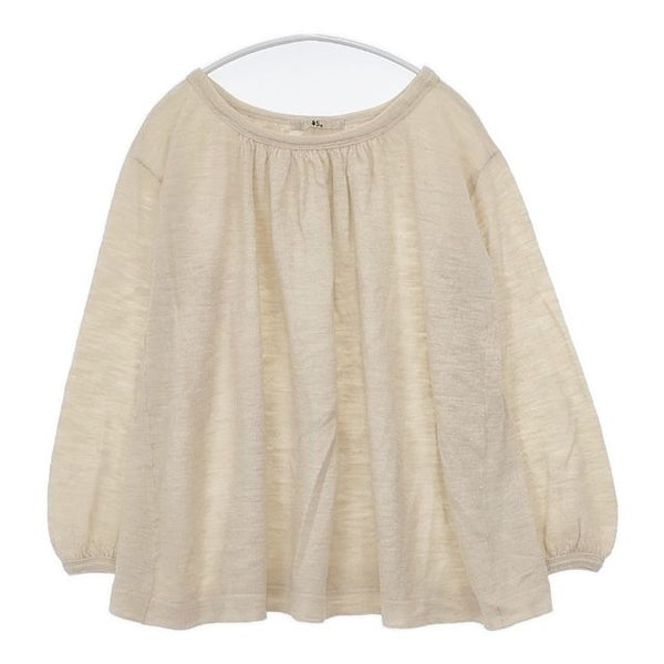 45R/45rpm ウール天竺ブラウス 定価25000円 ブラウス シャツ ベージュ レディース フォーティーファイブアールピーエム【中古】5-1030T∞