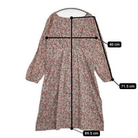 HUG O WaR 花柄 コットンドレス ワンピース レッド ピンク レディース ハグオーワー【中古】5-1004M∞