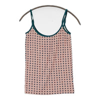 TSUMORI CHISATO リンゴ ドット柄 サイズ2 キャミソール ピンク グリーン レディース ツモリチサト【中古】5-0708S♪