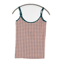 TSUMORI CHISATO リンゴ ドット柄 サイズ2 キャミソール ピンク グリーン レディース ツモリチサト【中古】5-0708S♪