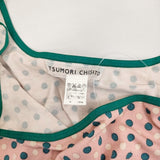 TSUMORI CHISATO リンゴ ドット柄 サイズ2 キャミソール ピンク グリーン レディース ツモリチサト【中古】5-0708S♪