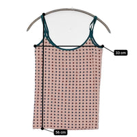 TSUMORI CHISATO リンゴ ドット柄 サイズ2 キャミソール ピンク グリーン レディース ツモリチサト【中古】5-0708S♪
