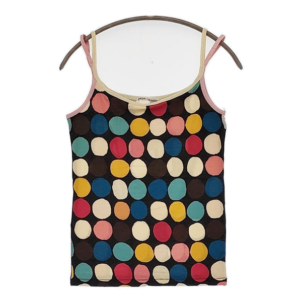 TSUMORI CHISATO ドット柄 サイズ2 キャミソール ブラック レディース ツモリチサト【中古】5-0708S♪