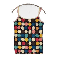 TSUMORI CHISATO ドット柄 サイズ2 キャミソール ブラック レディース ツモリチサト【中古】5-0708S♪