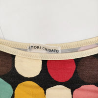 TSUMORI CHISATO ドット柄 サイズ2 キャミソール ブラック レディース ツモリチサト【中古】5-0708S♪