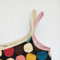 TSUMORI CHISATO ドット柄 サイズ2 キャミソール ブラック レディース ツモリチサト【中古】5-0708S♪