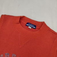 BURBERRY BLUE LABEL ラインストーン ノースリーブスウェット ベスト オレンジ レディース バーバリーブルーレーベル【中古】5-1004M∞