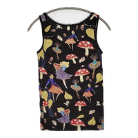 TSUMORI CHISATO バレリーナ きのこ レース サイズ2 タンクトップ ブラック レディース ツモリチサト【中古】5-0708S♪