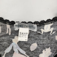 TSUMORI CHISATO バレリーナ きのこ レース サイズ2 タンクトップ ブラック レディース ツモリチサト【中古】5-0708S♪