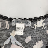 TSUMORI CHISATO バレリーナ きのこ レース サイズ2 タンクトップ ブラック レディース ツモリチサト【中古】5-0708S♪