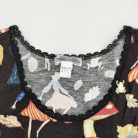TSUMORI CHISATO バレリーナ きのこ レース サイズ2 タンクトップ ブラック レディース ツモリチサト【中古】5-0708S♪