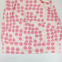 TSUMORI CHISATO ドット シルク サイズ2 ノースリーブ カットソー アイボリー ピンク レディース ツモリチサト【中古】5-0708S♪