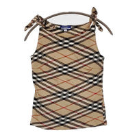 美品 BURBERRY BLUE LABEL フリルノバチェック キャミソール バーバリーブルーレーベル フリルキャミソール ブルーノバ