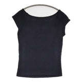 BURBERRY BLUE LABEL サイズM 半袖Ｔシャツ カットソー ネイビー レディース バーバリーブルーレーベル【中古】5-0708S♪