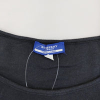 BURBERRY BLUE LABEL サイズM 半袖Ｔシャツ カットソー ネイビー レディース バーバリーブルーレーベル【中古】5-0708S♪