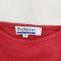 BURBERRY BLUE LABEL サイズM キャミソール レッド レディース バーバリーブルーレーベル【中古】5-0708S♪