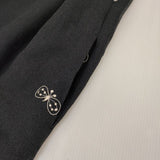 mina perhonen ns3530 choucho リネンシルク ノースリーブドレス 刺繍 ワンピース チャコールグレー レディース ミナペルホネン【中古】5-1004M∞