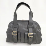 MARC JACOBS レザー ボストンバッグ トートバッグ ブラック レディース マークジェイコブス【中古】5-0918G∞