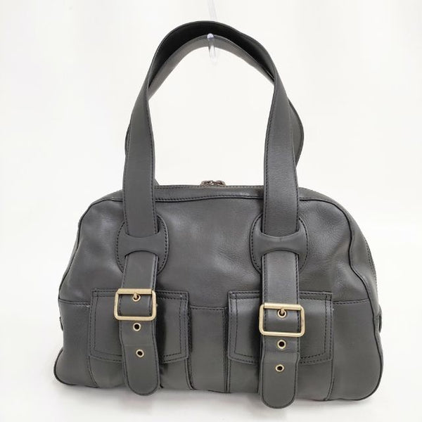 MARC JACOBS レザー ボストンバッグ トートバッグ ブラック レディース マークジェイコブス【中古】5-0918G∞