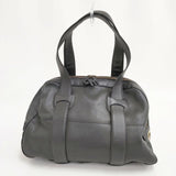 MARC JACOBS レザー ボストンバッグ トートバッグ ブラック レディース マークジェイコブス【中古】5-0918G∞