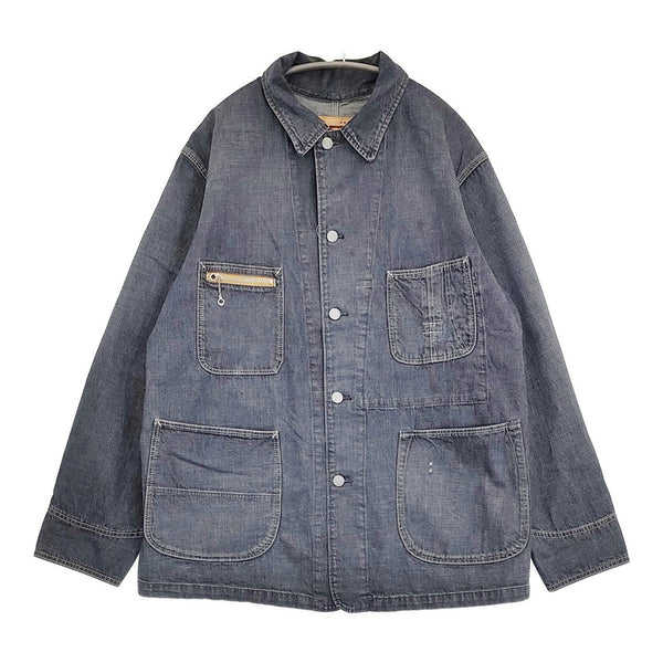 45R/45rpm 麦デニムの908カバーオール （影色納戸 重） 定価58300円 ネイビー ユニセックス フォーティーファイブアールピーエム【中古】5-1014M♪