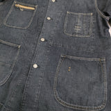 45R/45rpm 麦デニムの908カバーオール （影色納戸 重） 定価58300円 ネイビー ユニセックス フォーティーファイブアールピーエム【中古】5-1014M♪