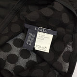 LIMI feu チュール ドット フレンチスリーブ サイズS カットソー ブラック レディース リミフゥ/Yohji 【中古】5-0704S♪