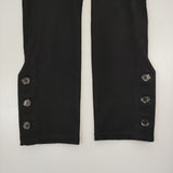 Y's YL-P32-140 サイドボタン ウール パンツ ブラック レディース ワイズ/Yohji【中古】5-1030T∞