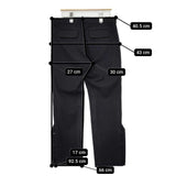 Y's YL-P32-140 サイドボタン ウール パンツ ブラック レディース ワイズ/Yohji【中古】5-1030T∞