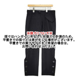 Y's YL-P32-140 サイドボタン ウール パンツ ブラック レディース ワイズ/Yohji【中古】5-1030T∞