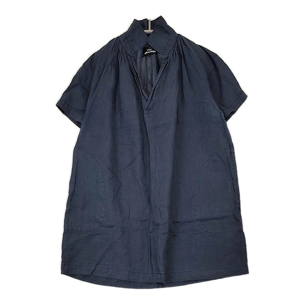 COMME des GARCONS - 良品 tricot COMME des GARCONS トリココムデギャルソン 90s ヴィンテージ ショートスリーブ ワイドリブニット プルオーバー ブラック レディース 古着 中古 USED tricot COMME des GARCONS(トリココムデギャルソン) ショート