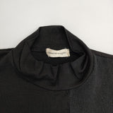 COMME des GARCONS パッチワーク ハイネック ウール 製品染め セーター ニット AD2000 ブラック レディース コムデギャルソン【中古】5-1030T∞