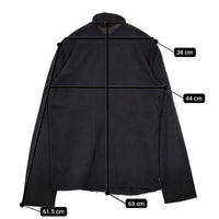 COMME des GARCONS パッチワーク ハイネック ウール 製品染め セーター