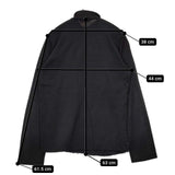 COMME des GARCONS パッチワーク ハイネック ウール 製品染め セーター ニット AD2000 ブラック レディース コムデギャルソン【中古】5-1030T∞