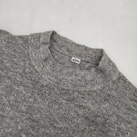 45R/45rpm 杢もく超ガーゼのモックネックTシャツ 定価28600円 セーター ニット グレー レディース フォーティーファイブアールピーエム【中古】5-1006M∞
