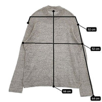 45R/45rpm 杢もく超ガーゼのモックネックTシャツ 定価28600円 セーター ニット グレー レディース フォーティーファイブアールピーエム【中古】5-1006M∞