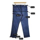 45R/45rpm ざっくりデニムストレッチスラ比古 定価29700円 サイズ6 デニムパンツ ブルー メンズ フォーティーファイブアールピーエム【中古】5-1119G∞