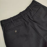 URBAN RESEARCH DOORS ウールライクテーパードトラウザー 定価9900円 パンツ ネイビー メンズ アーバンリサーチドアーズ【中古】5-1120T∞