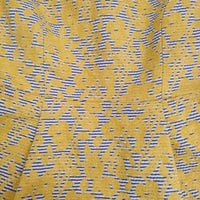 GRACE CONTINENTAL ボーダー 刺繍 フレアワンピース サイズ36 ワンピース イエロー レディース グレースコンチネンタル【中古】5-0704S♪