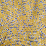 GRACE CONTINENTAL ボーダー 刺繍 フレアワンピース サイズ36 ワンピース イエロー レディース グレースコンチネンタル【中古】5-0704S♪