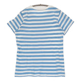 n100 nc-1071 ボーダー サイズ34 半袖Ｔシャツ カットソー ライトブルー ホワイト レディース エヌワンハンドレッド【中古】5-0704S♪