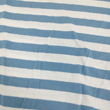 n100 nc-1071 ボーダー サイズ34 半袖Ｔシャツ カットソー ライトブルー ホワイト レディース エヌワンハンドレッド【中古】5-0704S♪