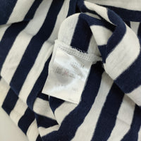 n100 nc-1071 ボーダー サイズ34 半袖Ｔシャツ カットソー ネイビー ホワイト レディース エヌワンハンドレッド【中古】5-0704S♪