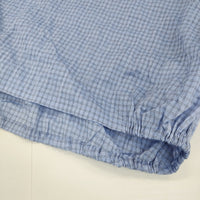 pot pourri ポプリ企画 チェック ワイド ブラウス シャツ ブルー レディース ポプリ【中古】5-0704S♪