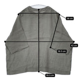 evam eva linen pullover 定価28600円 E251T241 サイズM 半袖 ブラウス シャツ 25SS グレー レディース エヴァムエヴァ【中古】5-0804S∞