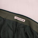 mina perhonen wa5104 etude 刺繍 定価59400円 サイズ38 手織りプリーツ スカート グリーン レディース ミナペルホネン【中古】5-1124M∞