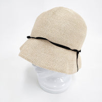 mature ha paper braid light hat short ペーパーブレード 定価24200円 帽子 ハット ベージュ レディース マチュアーハ【中古】5-0809S◎